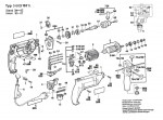 Bosch 0 603 167 642 CSB 550 RE Combi 1-Sp.Impact Drill E 230 V / GB Spare Parts CSB550RE